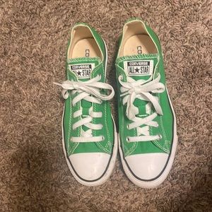 Low top converse all star green
